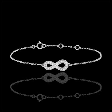 ventes en ligne Bracelet Infini - or blanc et diamants